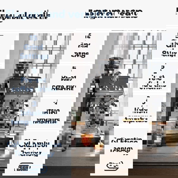 Coffee Machine DeLonghi EC9555.BK La Specialista, 1550W, 2L, Opera Black