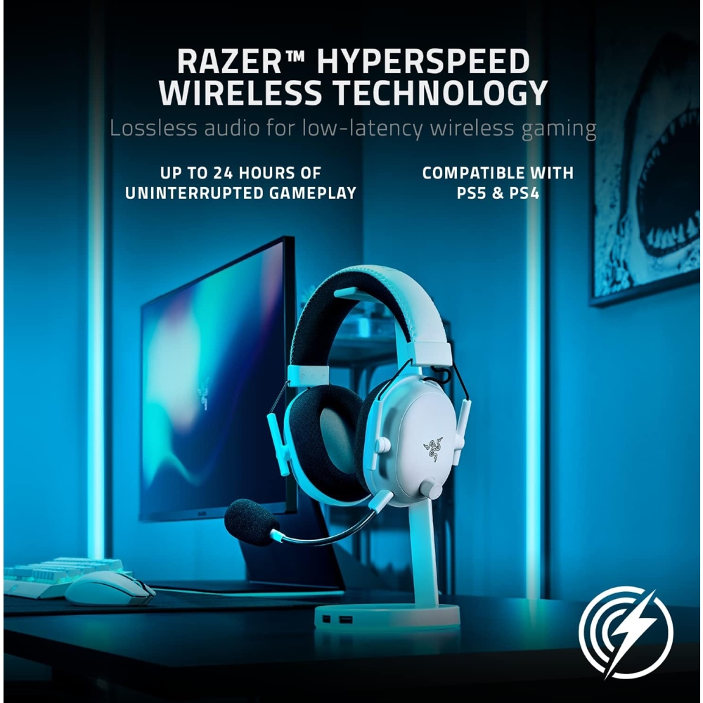 Gaming Headset Razer RZ04-04530200-R3M1 BlackShark V2 Pro, Wireless, USB, Bluetooth, White
