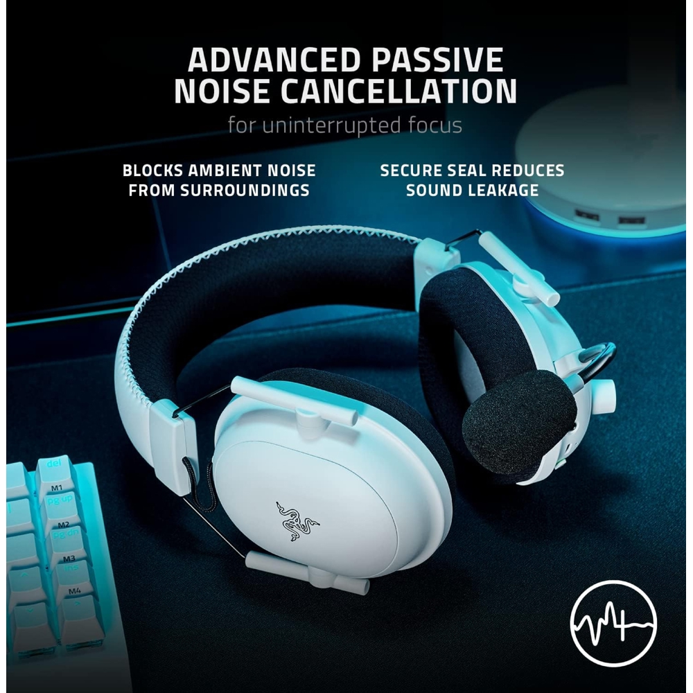 Gaming Headset Razer RZ04-04530200-R3M1 BlackShark V2 Pro, Wireless, USB, Bluetooth, White