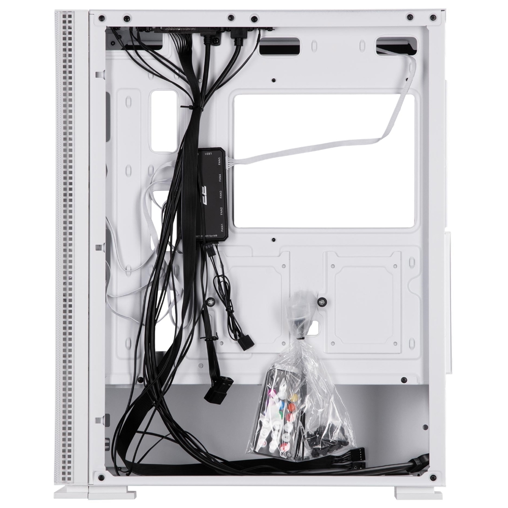 ქეისი 2E 2E-G3301NW Virtus Neo, Computer Case, MidT, ATX, M-ATX, Mini ITX, 2xUSB3.0, 1xUSB2.0, White 