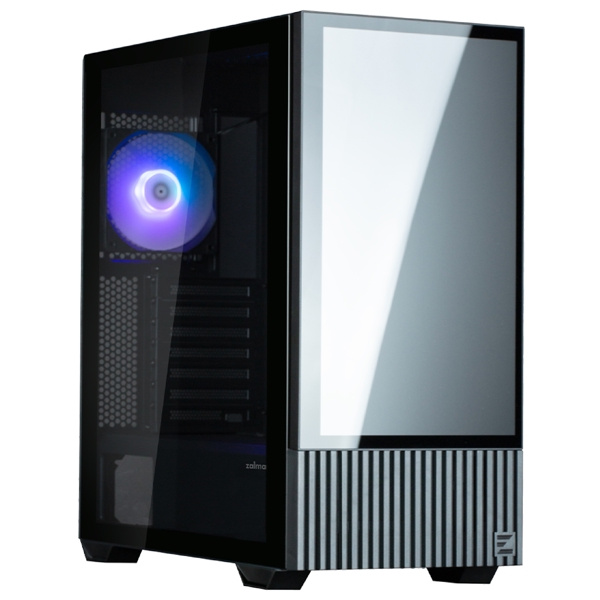Computer Case With Monitor Zalman Z10DSBLACK, MidT, ATX, mini-ITX, micro-ATX, 2xUSB3.0, 1хUSB Type-C, Black