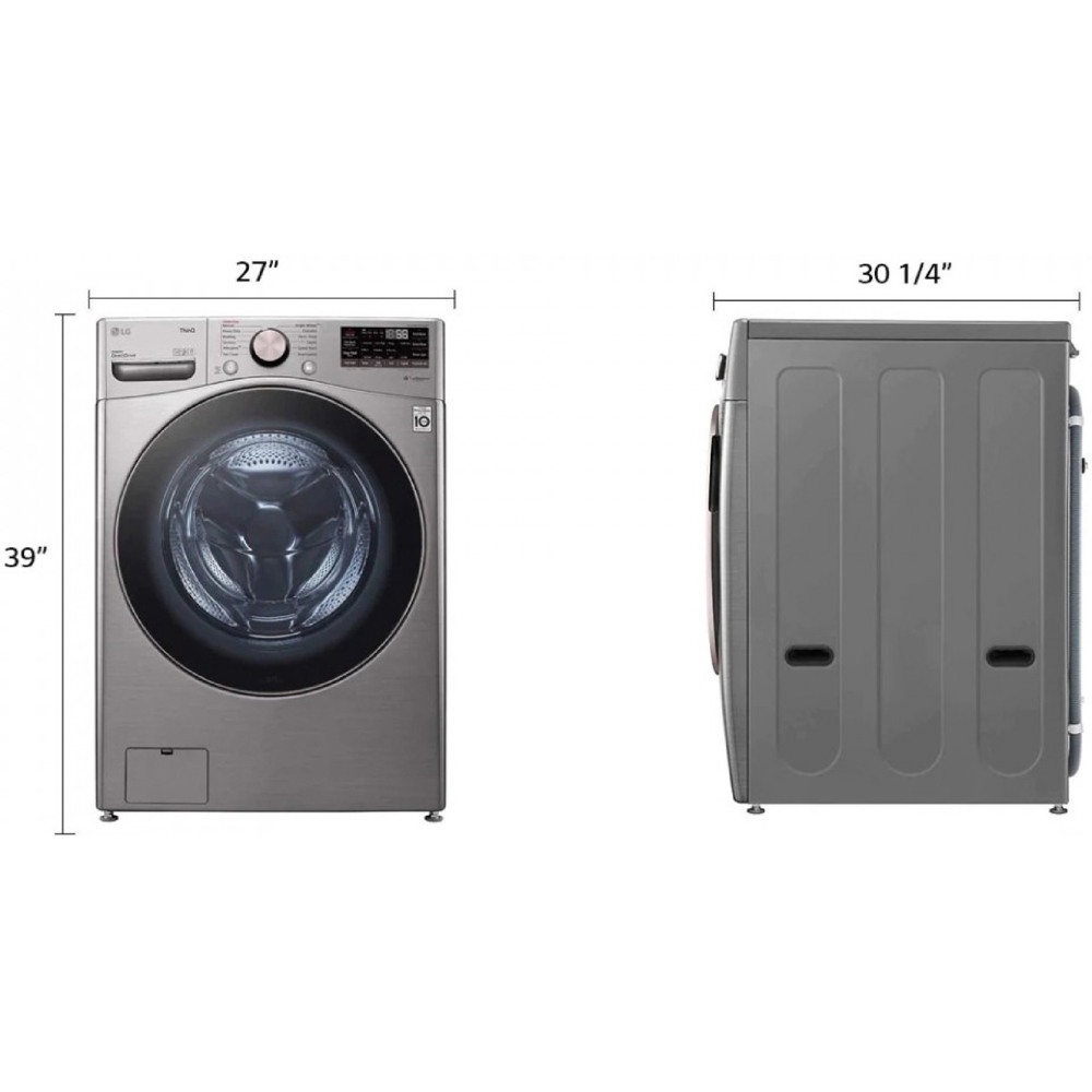 Washing+Dryer Machine LG F18L2CRV2T2.ASSPARA, 18/10Kg, 1100Rpm, Silver