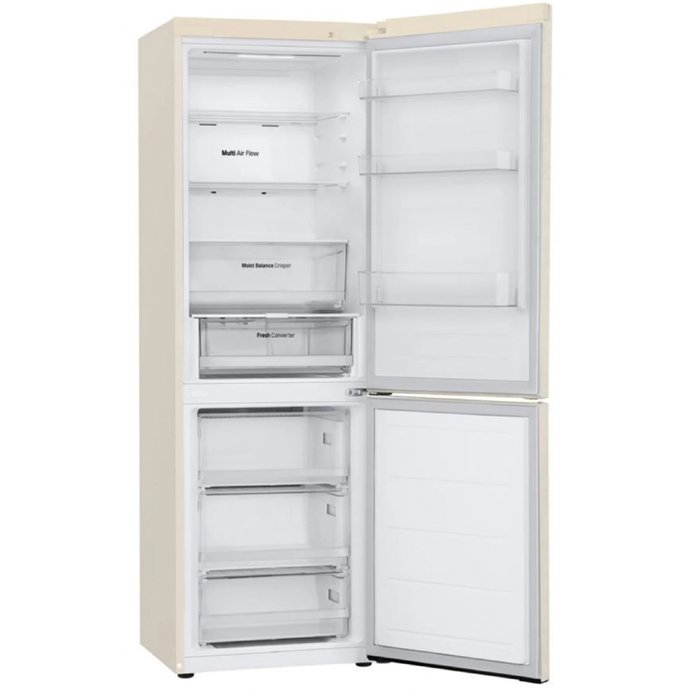 Refrigerator LG GR-B509FVFW.ASEQMER, 446L, A+, No Frost, Beige