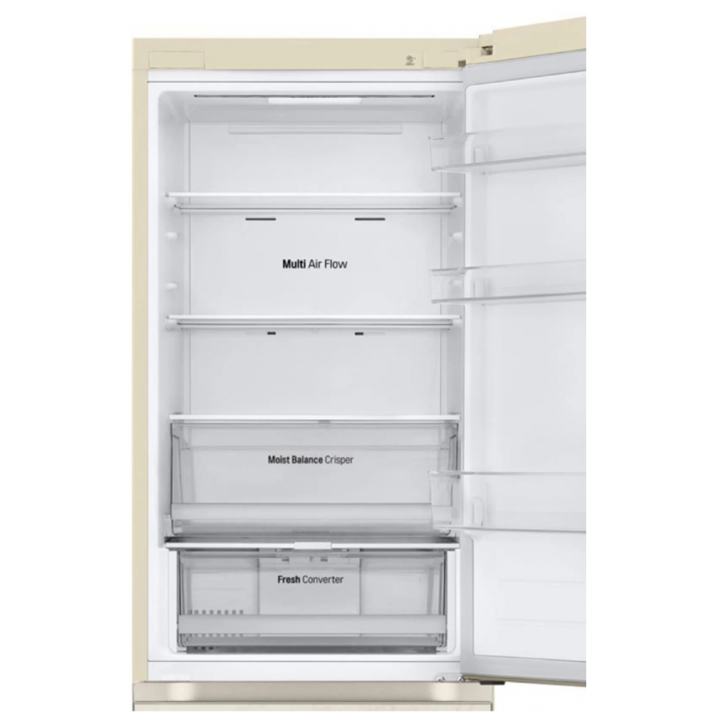 Refrigerator LG GR-B509FVFW.ASEQMER, 446L, A+, No Frost, Beige