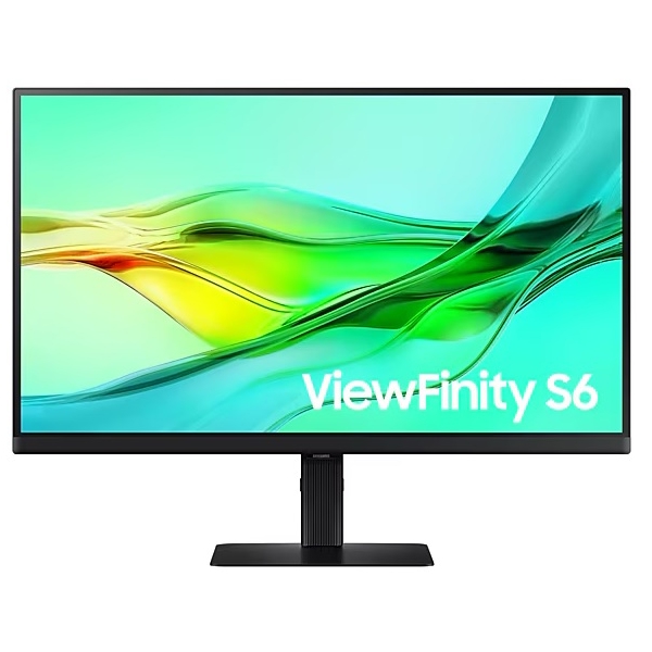 Monitor, Samsung LS27D604UAIXCI ViewFinity S6 S60UD, 27", QHD, IPS, DP, HDMI, USB, USB-C, Lan, Black