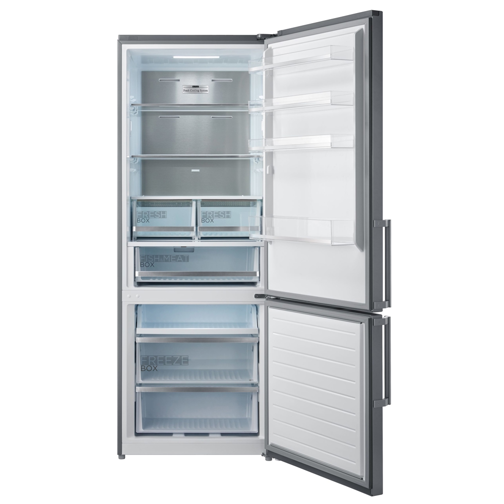 Midea MDRB593FGE02, 435L, E, No Frost, Refrigerator, Silver