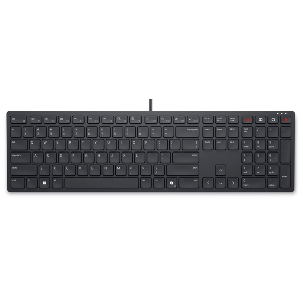 კლავიატურა Dell 580-BBTF KB525C, Wired, USB-C, Keyboard, Black