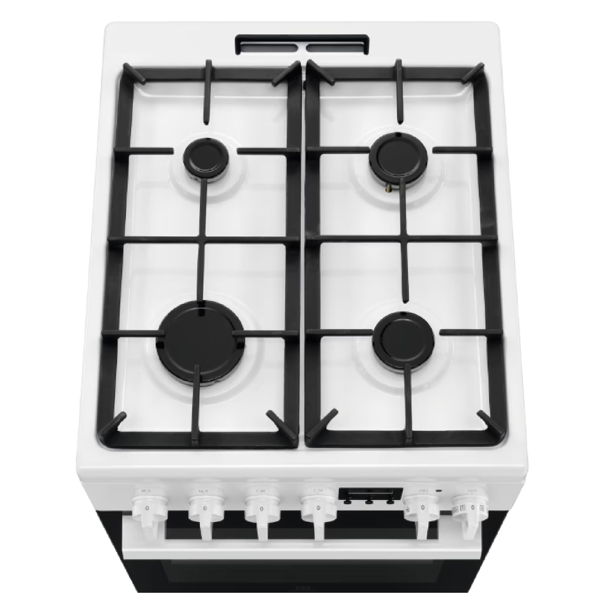 Gas Cooker Electrolux LKK520211W, 4Gas, White