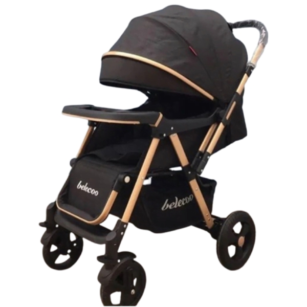 საბავშვო ეტლი Belecoo BEL-511-01, 0-3Y, Baby Stroller, Black