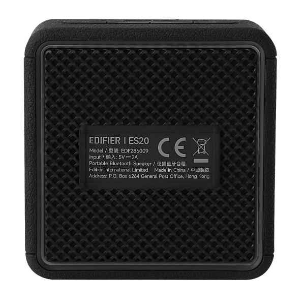 Edifier ES20, 6W, Bluetooth, IP67, Ambient Light Portable Speaker, Black