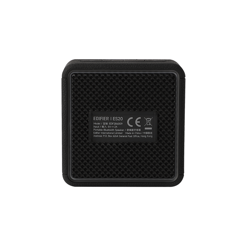 დინამიკი Edifier ES20, 6W, Bluetooth, IP67, Ambient Light Portable Speaker, Black