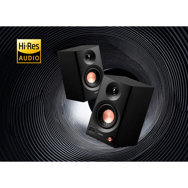 Powered Studio Monitor Speakers, Edifier MR3, 36W, TRS, RCA, AUX, Bluetooth, Black