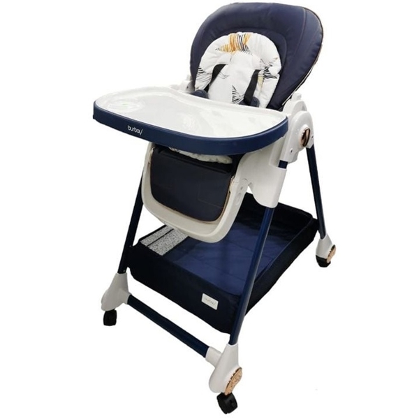 ბავშვის სკამ-მაგიდა Burbay AC-828, 0-3Y, Chair-table, Blue/White