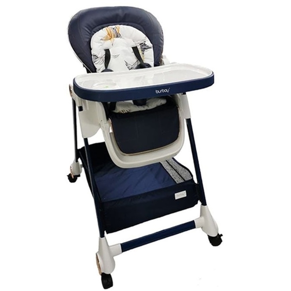 ბავშვის სკამ-მაგიდა Burbay AC-828, 0-3Y, Chair-table, Blue/White