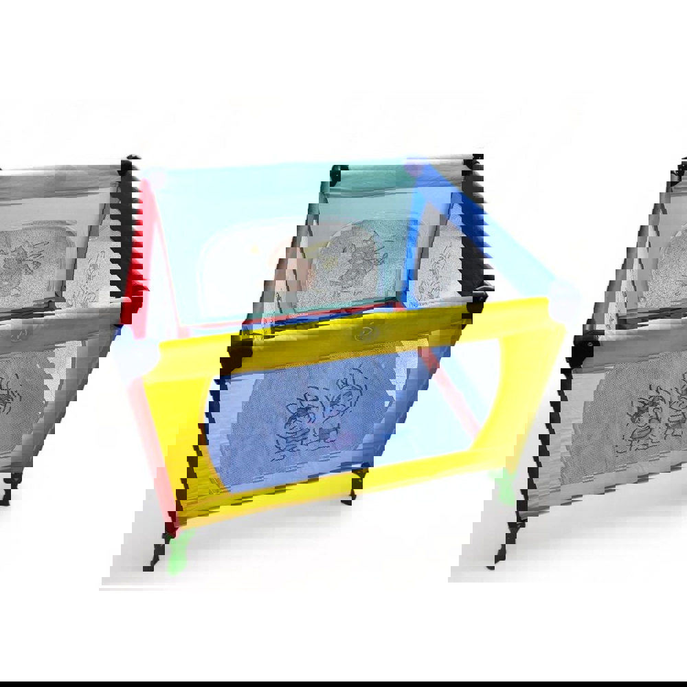 საწოლ-მანეჟი Cool Baby KDD-980, Bed-Playpen, Colorful