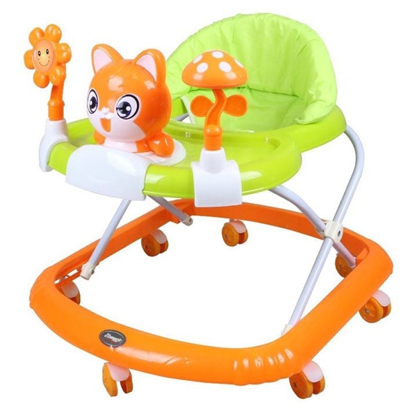 ჭოჭინა OEM 806, 6-14M, Baby Walker, Green/Orange