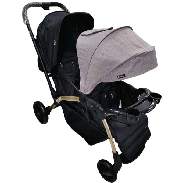 Baby Stroller, Baby 1230, Black/Grey
