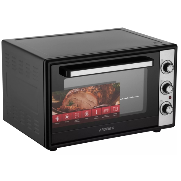 ელექტრო ღუმელი Ardesto MEO-F60CB, 2000W, 60L, Electric Oven, Black