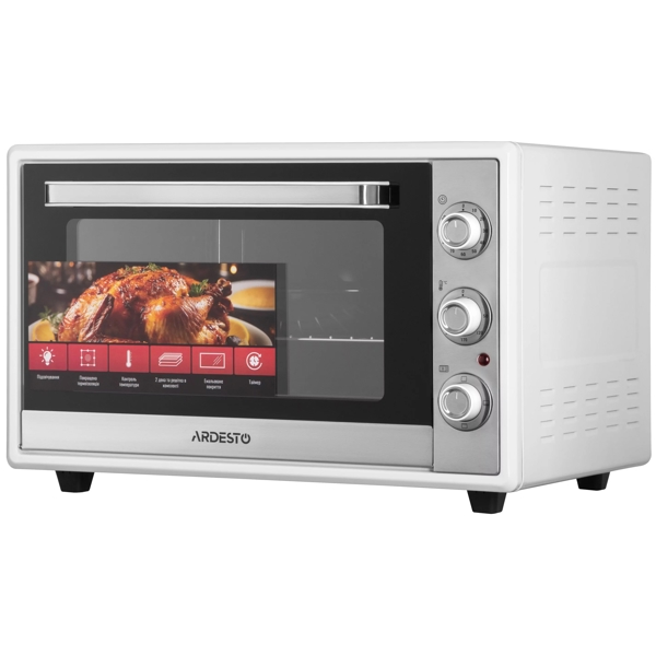 ელექტრო ღუმელი Ardesto MEO-F60W, 2000W, 60L, Electric Oven, White