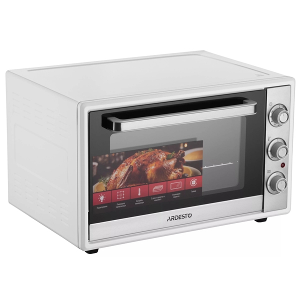 ელექტრო ღუმელი Ardesto MEO-F60W, 2000W, 60L, Electric Oven, White