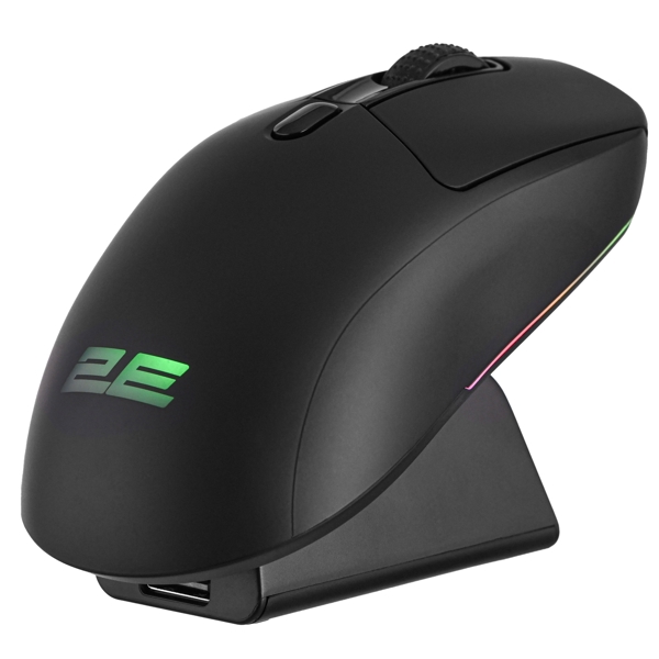 მაუსი 2E 2E-MG360UB-WL, Wireless, RGB , 2.4G, Bluetooth, USB, Gaming Mouse, Black