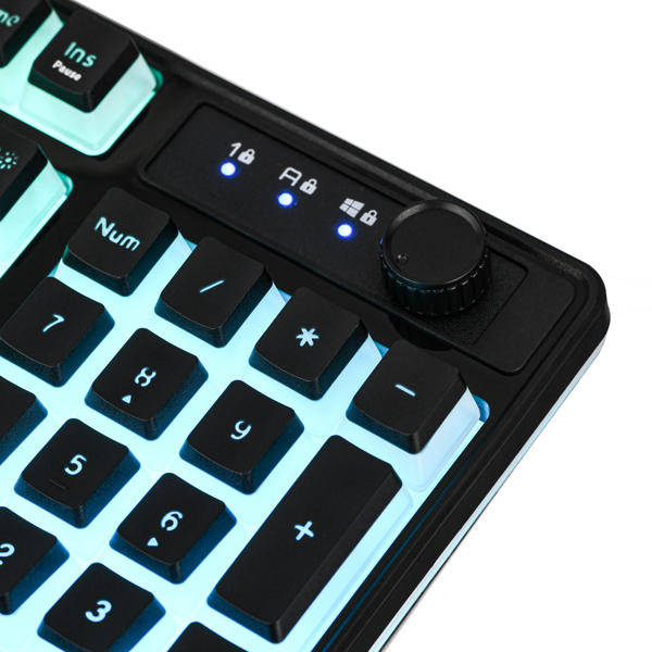 კლავიატურა 2E 2E-KG390UBK-WL, Wireless, RGB, 2.4G, Bluetooth, USB, Gaming keyboard, Black