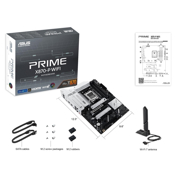 დედა დაფა Asus 90MB1IS0-M0EAY0 PRIME X870-P WIFI, AM5, DDR5, 192GB