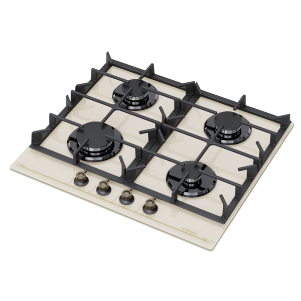 ჩასაშენებელი ქურის ზედაპირი Millen HB602Mg, Built-in Cooktop, Cream