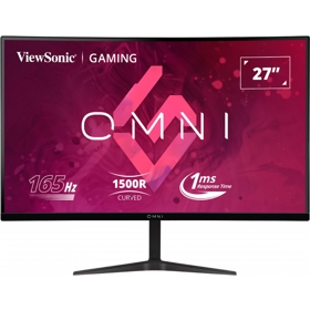 მონიტორი ViewSonic VX2718-2KPC-MHD OMNI VX2718, 27'', Curved Monitor, QHD, VA, HDMI, DP, 3.5mm, Black
