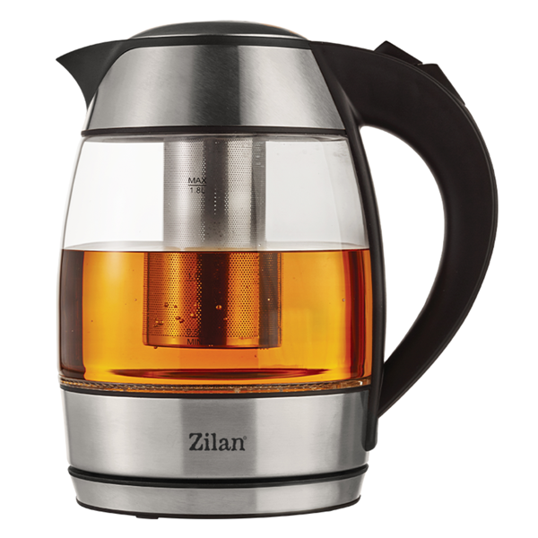 ელექტრო ჩაიდანი Zilan ZLN8948, 2200W, 1.8L, Electric Kettle, Silver/Black