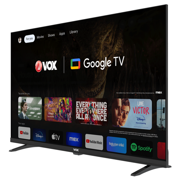 TV Vox 32GOH080B, 32", HD, Smart, HDMI, USB, LAN, WIFI, BT, Black