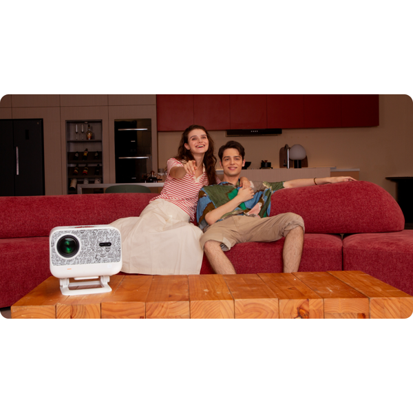 პროექტორი Yaber L2 Plus Home Cinema, LCD Projector, FHD 1920x1080, 700lm, JBL Speakers, White