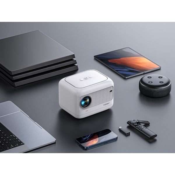 პროექტორი Yaber L1 Home Cinema, LCD Projector, 1280x720, 400lm, White
