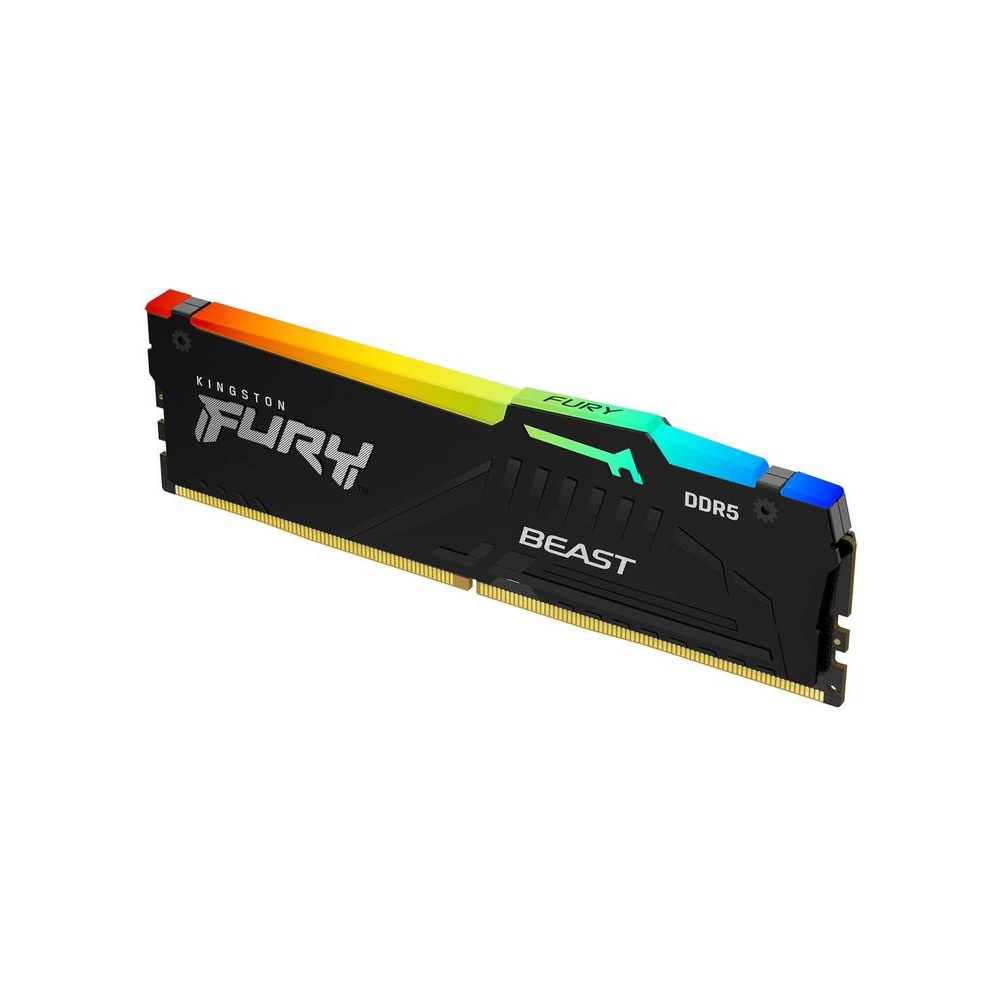 RAM Kingston KF556C36BBEA-16 FURY Beast RGB, 16GB, DDR5, 5600MHz