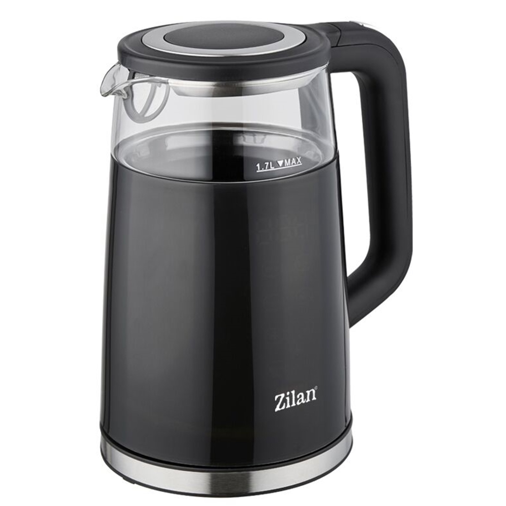 ელექტრო ჩაიდანი Zilan ZNL7859, 2200W, 1.7L, Electric Kettle, Black