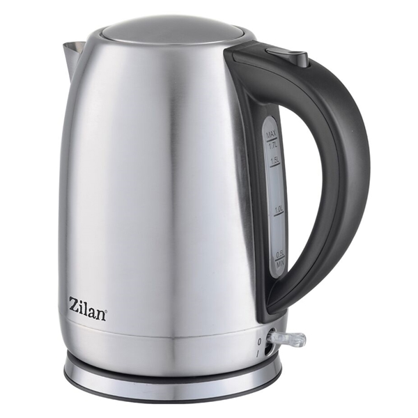ელექტრო ჩაიდანი Zilan ZLN1680, 2200W, 1.7L, Electric Kettle, Silver