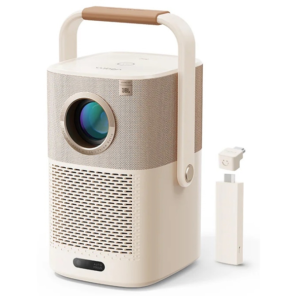 პროექტორი Yaber T2Plus, LCD Projector, FHD 1920x1080, 450Lm, JBL Speakers, Beige
