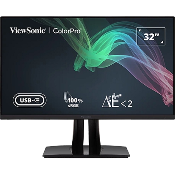 Monitor ViewSonic VP3256-4K, 32", 4K UHD, IPS, HDMI, USB, USB-C, DP, Black
