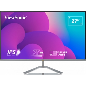 მონიტორი ViewSonic VX2776-SMH, 27", Monitor, FHD, IPS, HDMI, VGA, 3.5mm, Silver