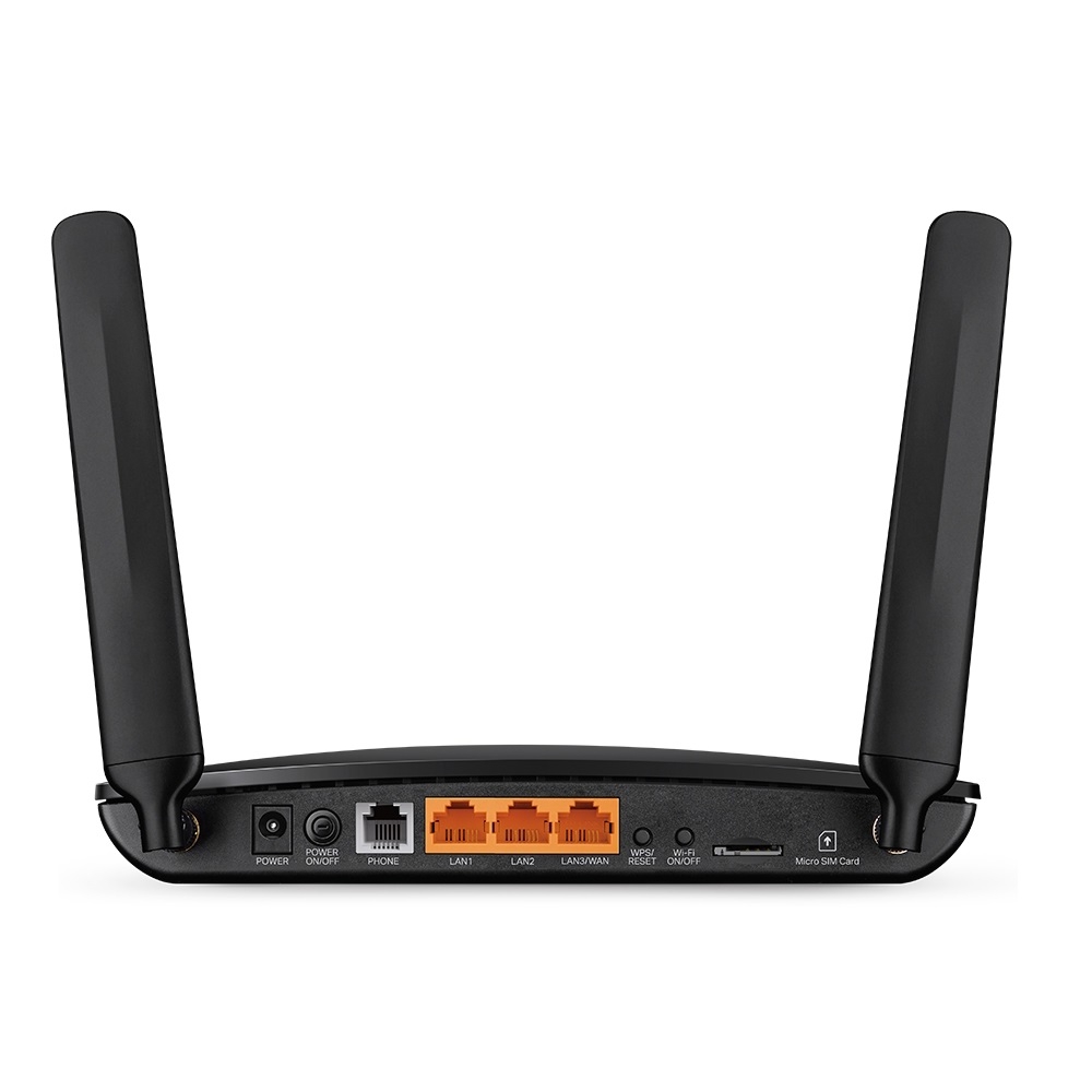 როუტერი TP-Link TL-MR6500v N300, 300Mbps, 4G LTE Telephony WiFi Router, Black