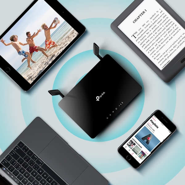 როუტერი TP-Link Archer MR402 AC1200, 867Mbps, Wireless Dual Band 4G LTE Router, Black