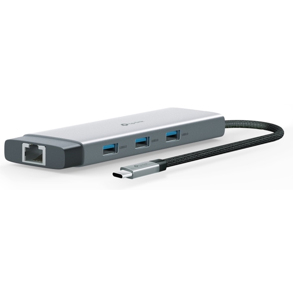 USB Type-C 9-in-1 HUB TP-Link UH9120C, 9-in-1, USB, Type-C, HDMI, PD, SD, microSD, Grey