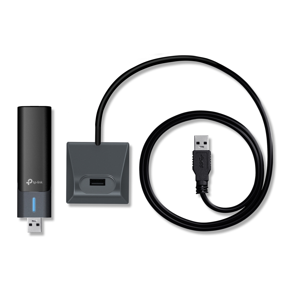 WiFi 6E High Gain Wireless USB Adapter, TP-Link Archer TXE50UH, Grey