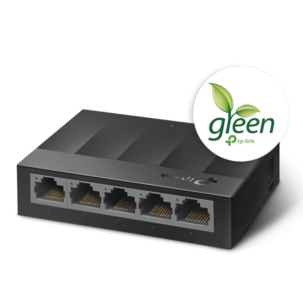 Switch TP-link LS1005G, 5-Port Gigabit, Black