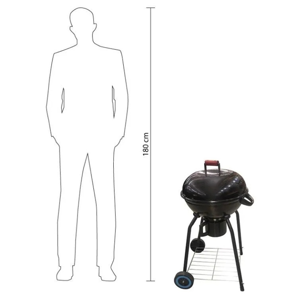 გრილი-ბარბექიუ OEM 2020A, 6Person, Grill-Barbecue, Black