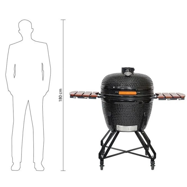 კერამიკული გრილი Berllong BBQ K-0141-26 Kamado, 12Person, Ceramic Grill, Black