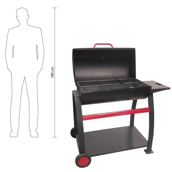 გრილი ნახშირის GrillMan GM102, 14Person, Charcoal Grill, Black
