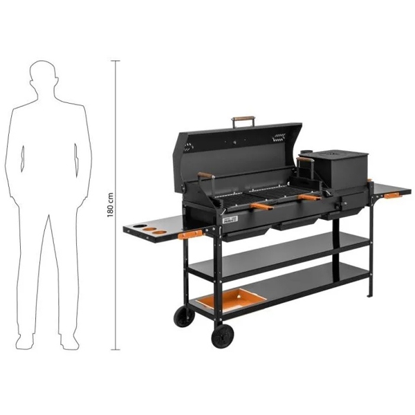 Grill Helios SMART-1200 Lux, 12Person, Black