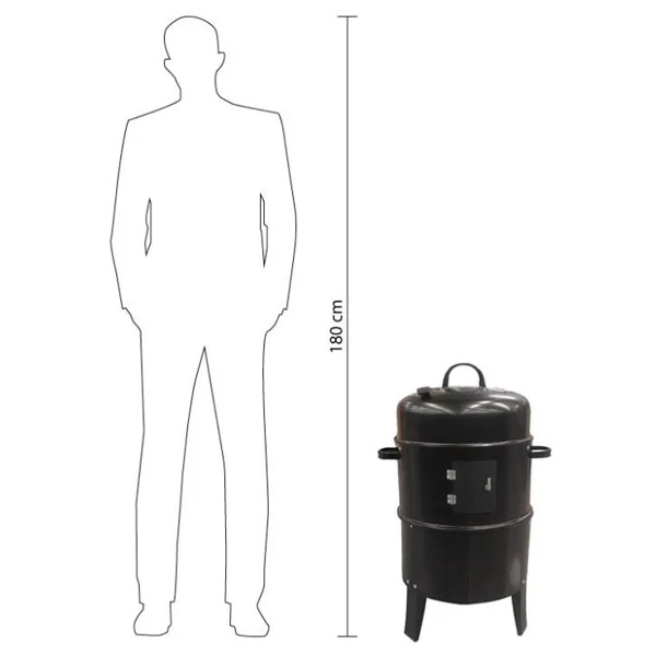 ნახშირის გრილი OEM A106, 6Person, Grill, Black