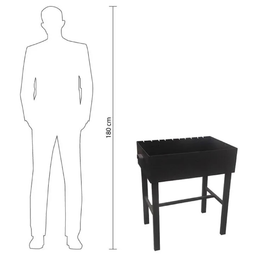 Grill OEM 17072375, 10Person, Black